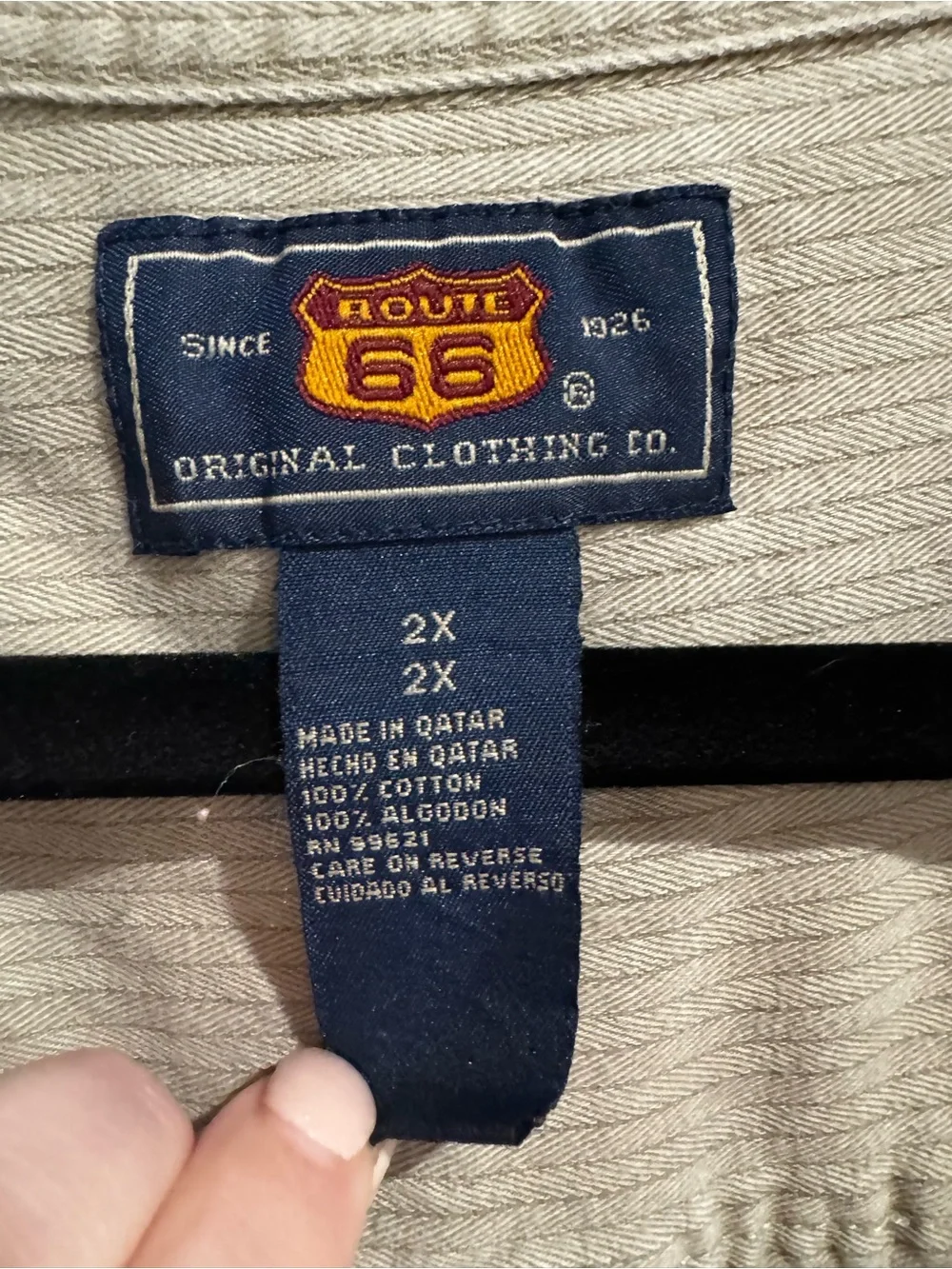 Route 66 Men's Light Beige Corduroy Shirt Jacket
